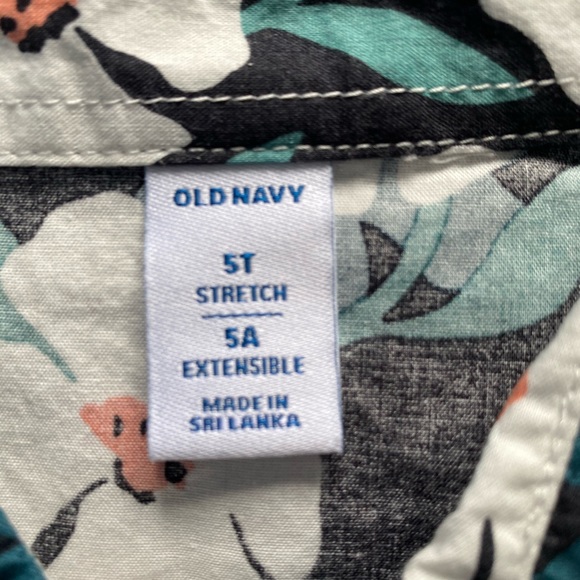 Boys Hawaiian print button up tee NWT - Picture 4 of 4